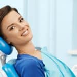 woman in dental chair