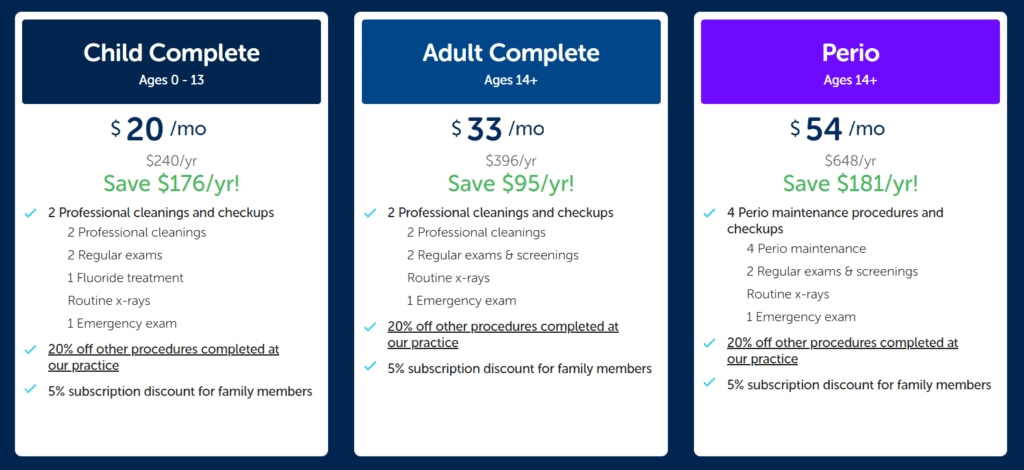 updated pricing on blue club plans